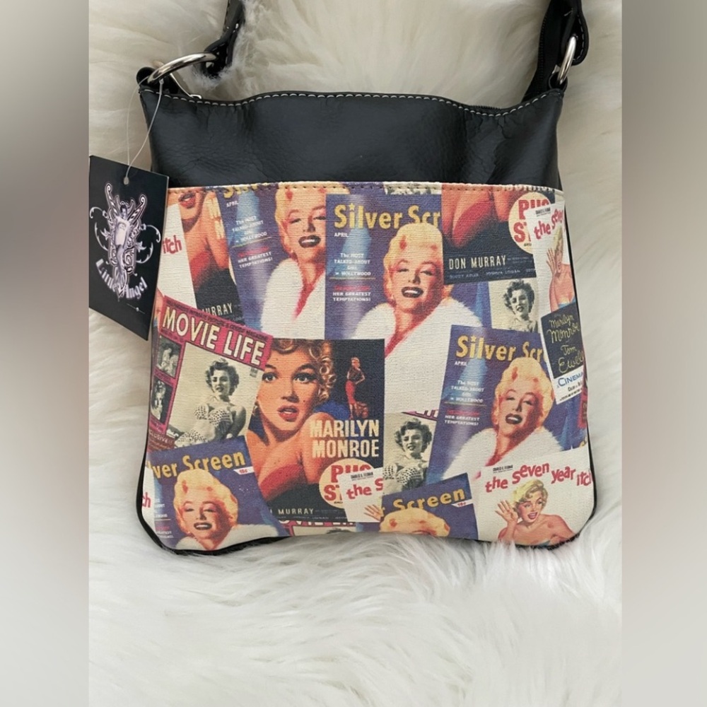 Vintage-Inspired Marylyn Roe  and Multicolor Shoulder Bag